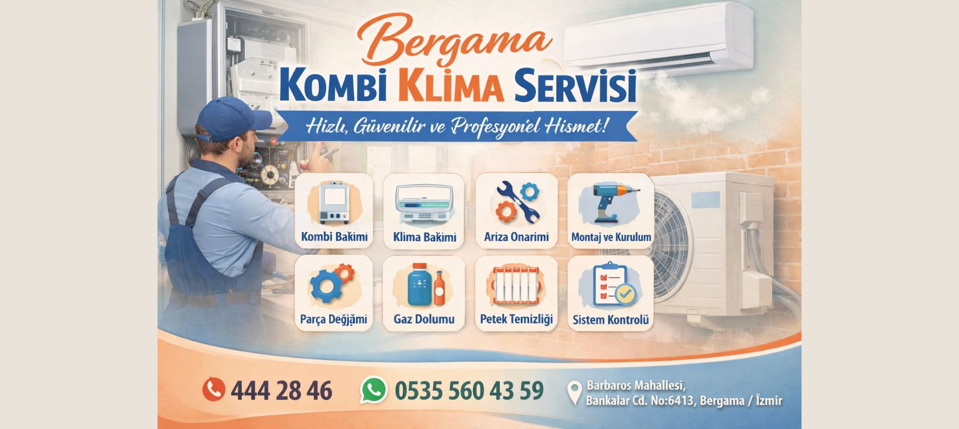 Bergama Kombi Klima Servisi